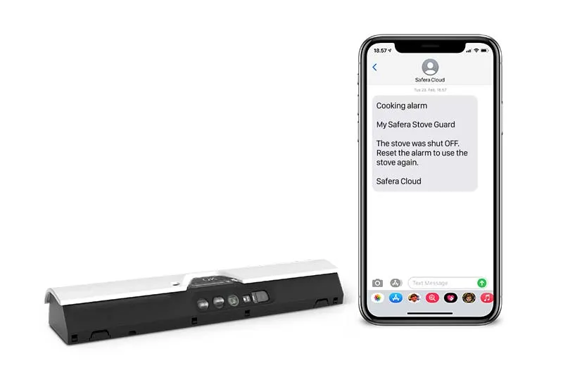 Safera Sense Wi-Fi will send a remote alarm by SMS
